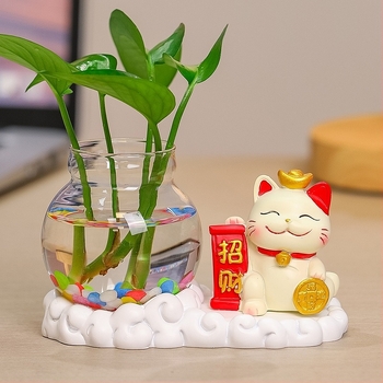 Ваза от смола, хидропонна, модерен минималистичен дизайн – подарък за сватби, рождени дни и нов дом