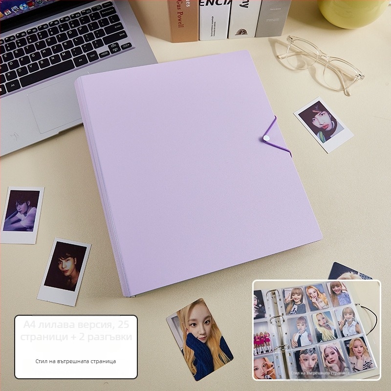 Албум за карти и снимки с подвижни страници, 50 страници, печатано лого, възможност за персонализация, Марка: Cami