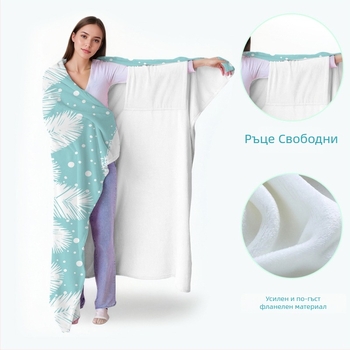 Одеяло от полиестер с карикатурен мотив, отпечатано, 230 g, зимно, персонализирано