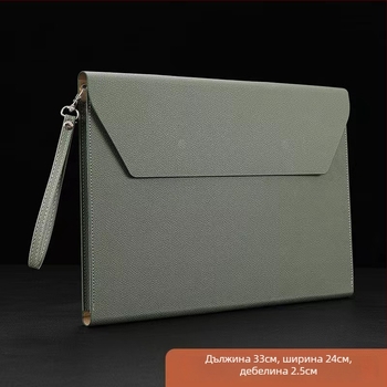 A4 документна чанта за офис, PU материал, стил вакуумна катарама, триизмерна форма (Материал: PU; Стил: вакуумна катарама; Форма: триизмерна)