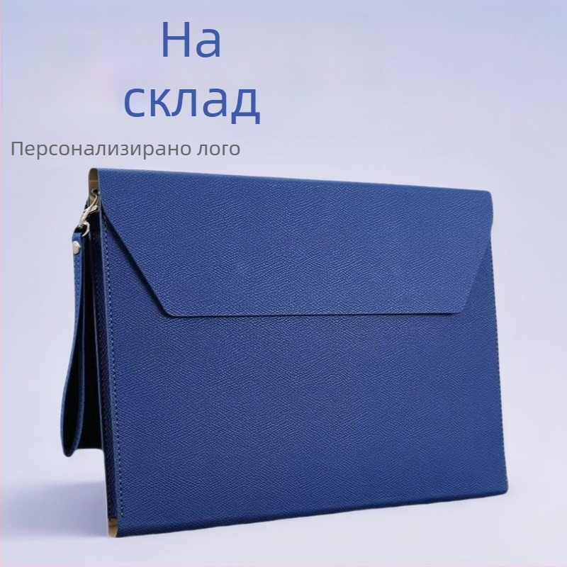 A4 документна чанта за офис, PU материал, стил вакуумна катарама, триизмерна форма (Материал: PU; Стил: вакуумна катарама; Форма: триизмерна)