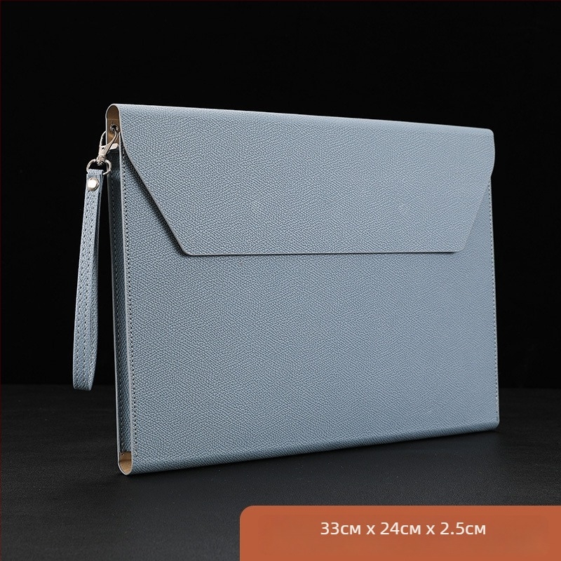 A4 документна чанта за офис, PU материал, стил вакуумна катарама, триизмерна форма (Материал: PU; Стил: вакуумна катарама; Форма: триизмерна)