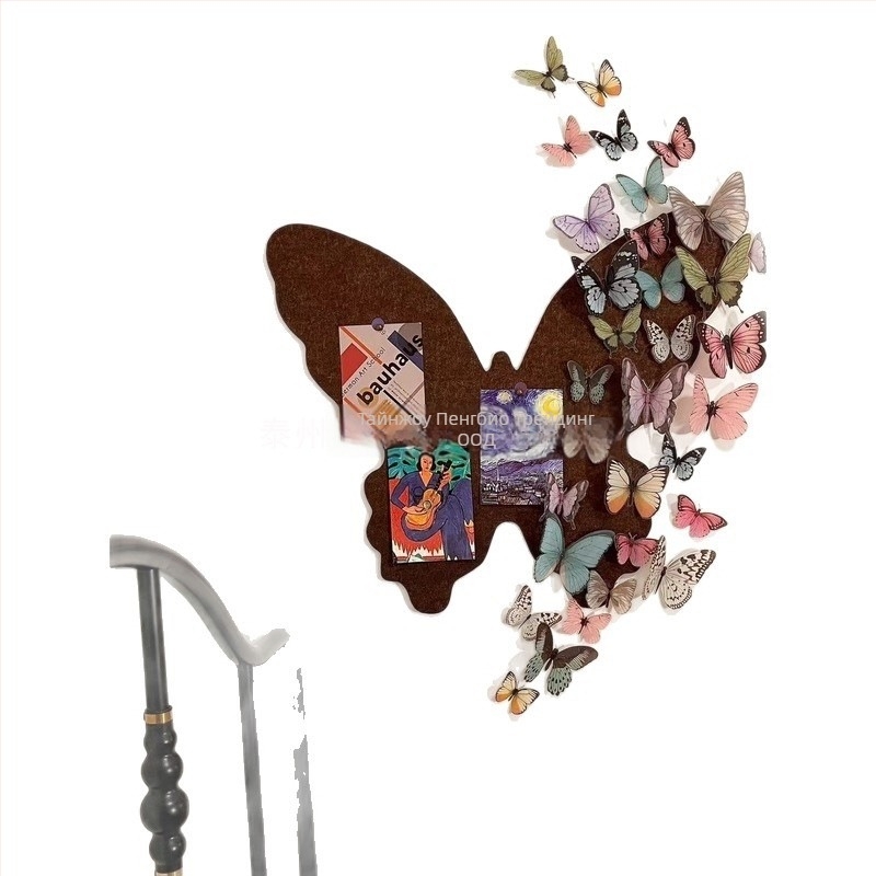 3D пеперуда стенен стикер – PVC, единична бройка, триизмерен дизайн, подходящ за хол, вход и търговски пространства