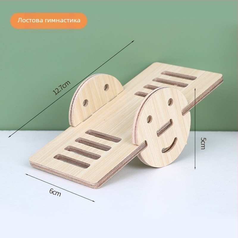 Къща за хамстери – кръгло дървено убежище, водоустойчиво, стил карикатура (Материал: Silk flower; Форма: Кръгла; Функция: Водоустойчиво; Стил: Карикатурен; Обект: Хамстер)
