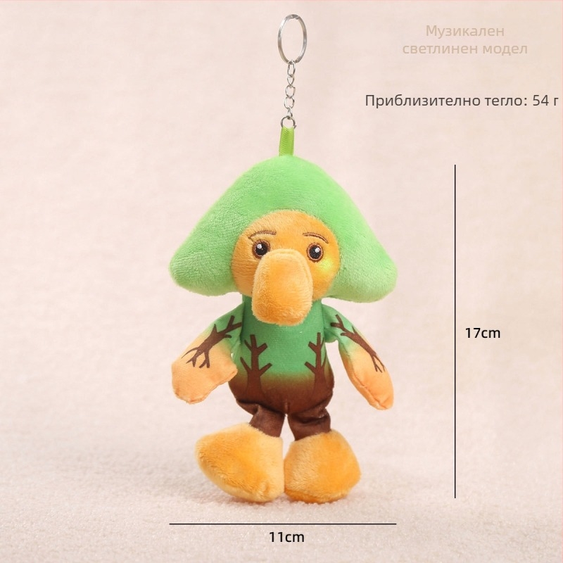 Плюшена маймунка кукла, къс плюш, пълнеж PP памук, OEM лого обработка, подходяща за възраст 14+