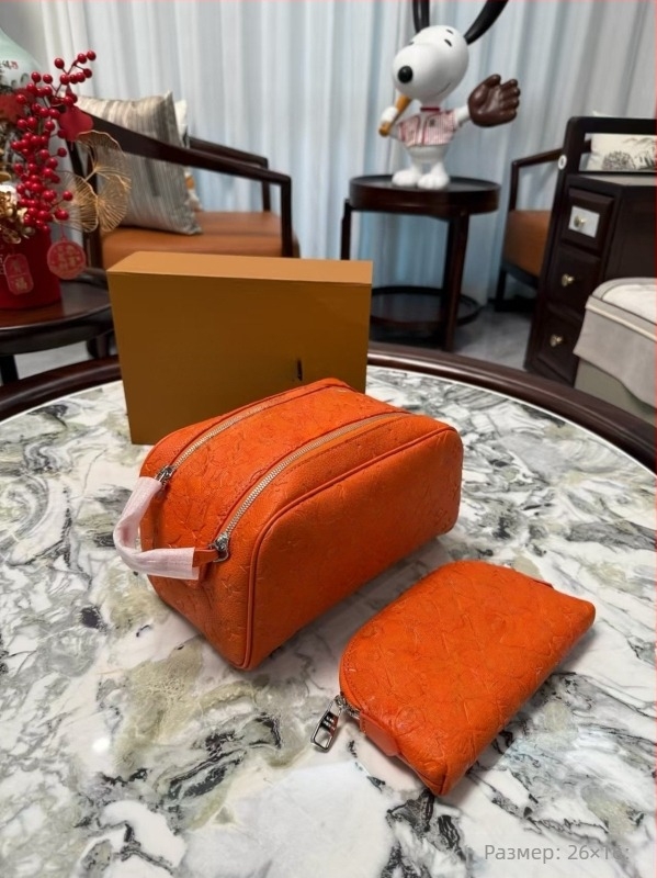 Козметична чанта за пътуване, ръчно носене, лека PU материя, стил градска простота, подплата полиестер