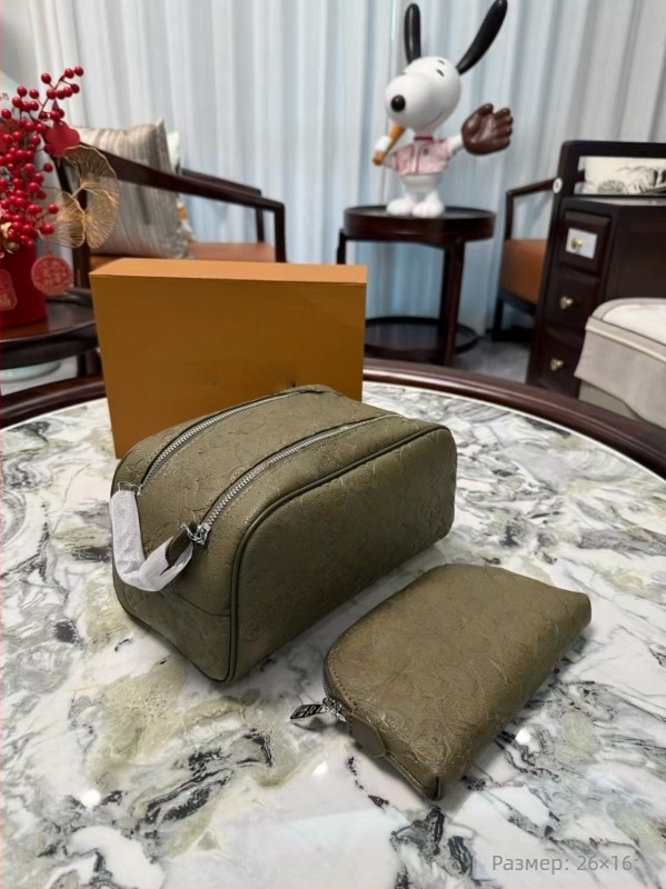 Козметична чанта за пътуване, ръчно носене, лека PU материя, стил градска простота, подплата полиестер