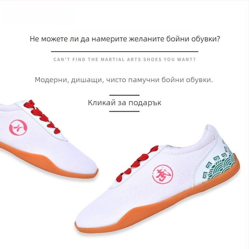 Обувки Тай Чи – велурена горна част, подплата от кожени микрофибри, подметка от пяна каучук, инжекционно формована конструкция, модел LKF0012