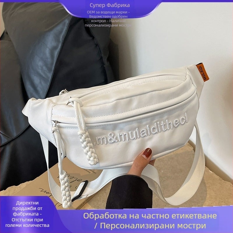 Женска чанта през рамо - Оксфорд плат, TianCaiYiFei, средна твърдост, Пролет 2024, за свободно време и пътувания