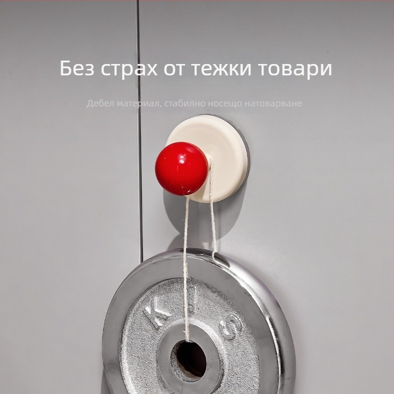 Дръжка за стъклени плъзгащи врати с вакуумна чашка — без пробиване, пластмасова, модел Ajd2025234