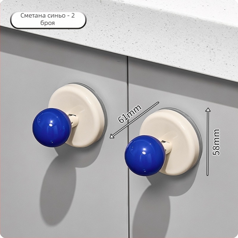 Дръжка за стъклени плъзгащи врати с вакуумна чашка — без пробиване, пластмасова, модел Ajd2025234