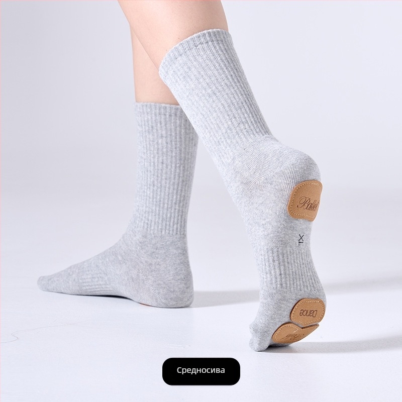 Детски танцови чорапи за тренировки с нехлъзгаща се подметка, марка Yixlw, 70–80% памук