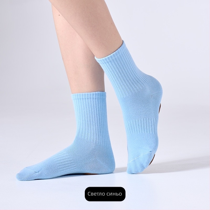 Детски танцови чорапи за тренировки с нехлъзгаща се подметка, марка Yixlw, 70–80% памук