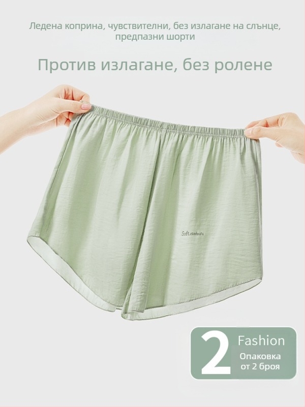 Дамски безопасни панталони, 3/4 дължина, дишащи тънки полиестер, свободна кройка, 95% полиестер