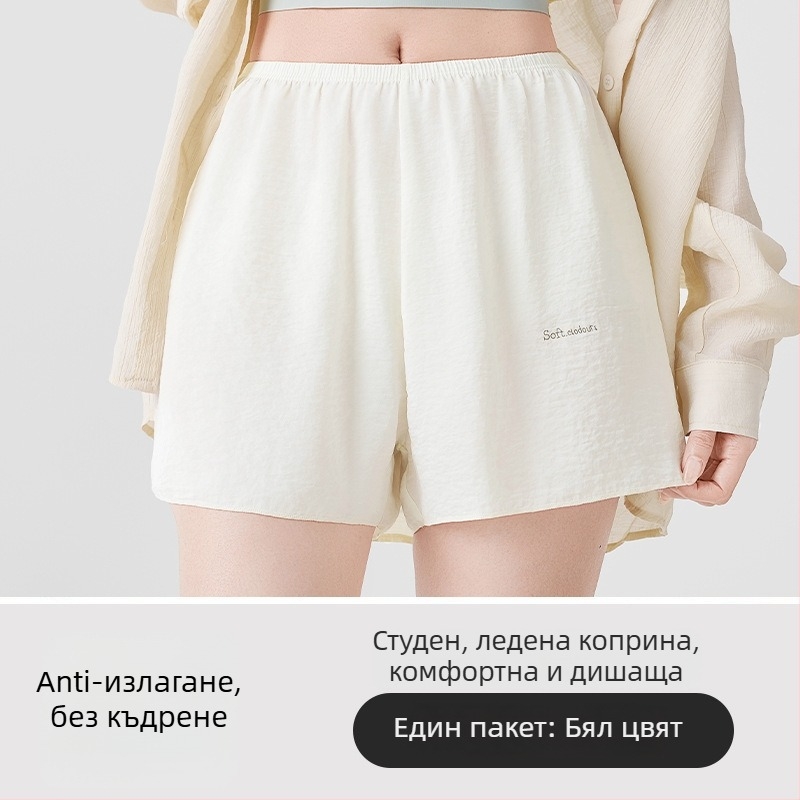 Дамски безопасни панталони, 3/4 дължина, дишащи тънки полиестер, свободна кройка, 95% полиестер