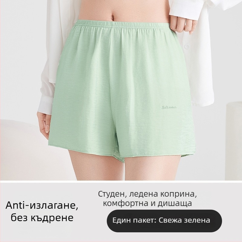 Дамски безопасни панталони, 3/4 дължина, дишащи тънки полиестер, свободна кройка, 95% полиестер