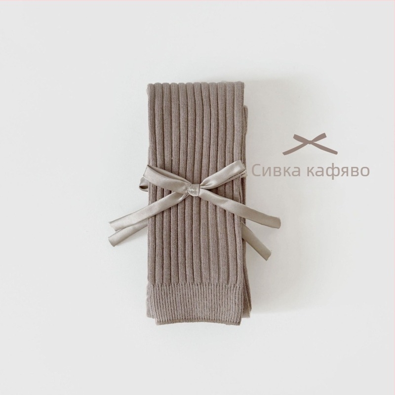 Pomelo idou Nine-Point детски леггинси с висока талия, еластична лента, принцес стил, памук 77%, възраст 1–3 години