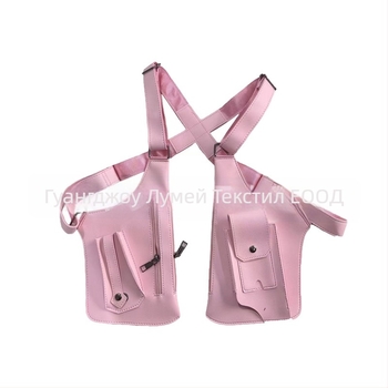 Мъжка чанта за гърдите в градски стил, PVC материал, ултра лека, подплата полиестер