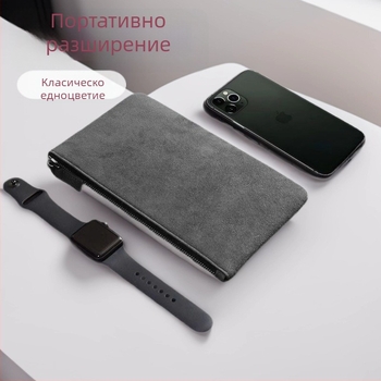 Мъжка ръчна чанта PU кожа, издръжлива, разширяема, сгъваема, за бизнес пътуване