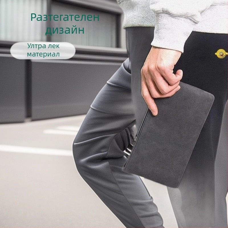 Мъжка ръчна чанта PU кожа, издръжлива, разширяема, сгъваема, за бизнес пътуване