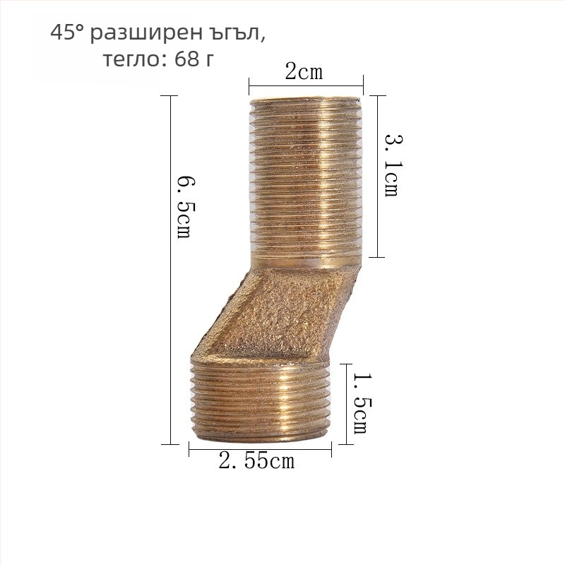 Душов кран от неръждаема стомана с променлив диаметър и крив ъглов адаптер за баня