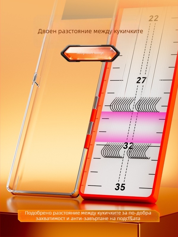 Little Fengxian Двойна кука с под-линия за риболов в река, бодлива, 20 двойки в кутия