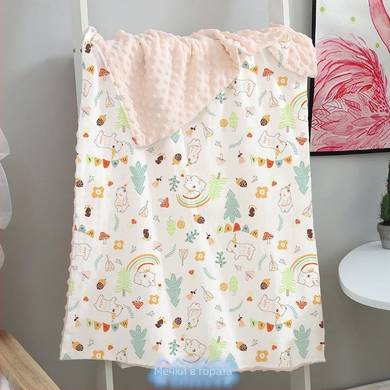 Mu Tong бебешко памучно одеяло, 300-500 g, за деца 1-3 г, четири сезона, модерен стил