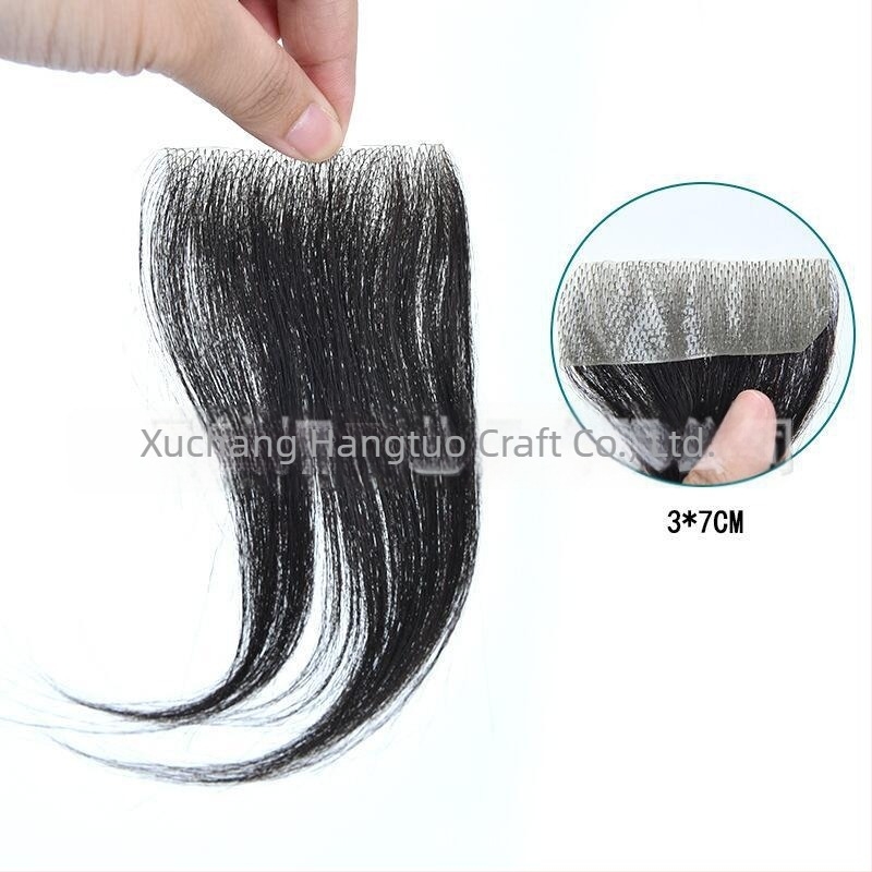 Биологичен пластир за скалп при белези и алопеция – човешки косъм, ръчно тъкана, може да се боядисва