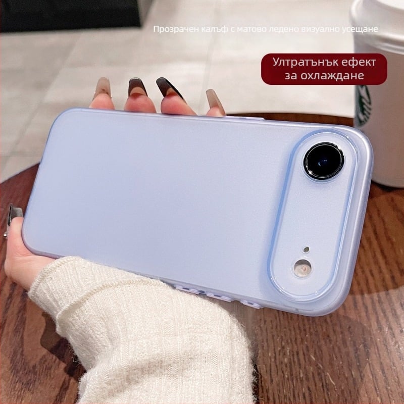 Калъф за iPhone – матиран TPU, цялостен минималистичен дизайн, против изпускане за Apple iPhone