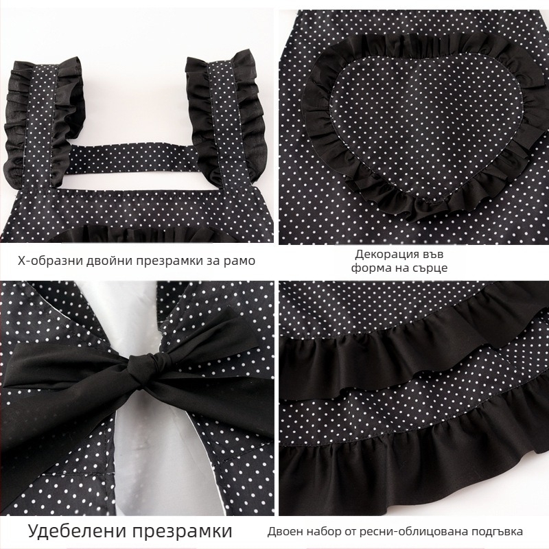 Kaihude Безръкавна престилка - водоустойчива, маслоустойчива, петноустойчива, корейски стил за кухнята