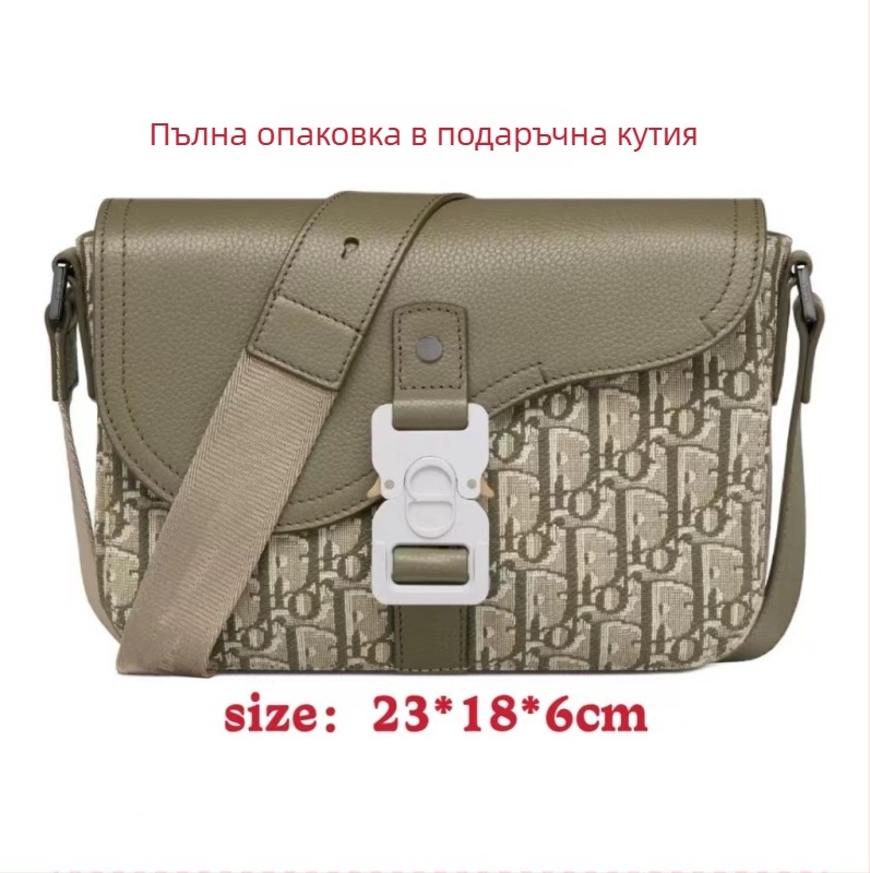 Мъжка презрамна чанта тип седло — платнена, уличен стил, пролет 2024, дишаща и износоустойчива, ежедневна употреба