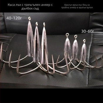 Кука за речно ловене с оловна тежест и шипове — Integrity Hook; произход Уху, Анхуи; опаковка 1000 бр; тип: anchor fish; място риболове: река