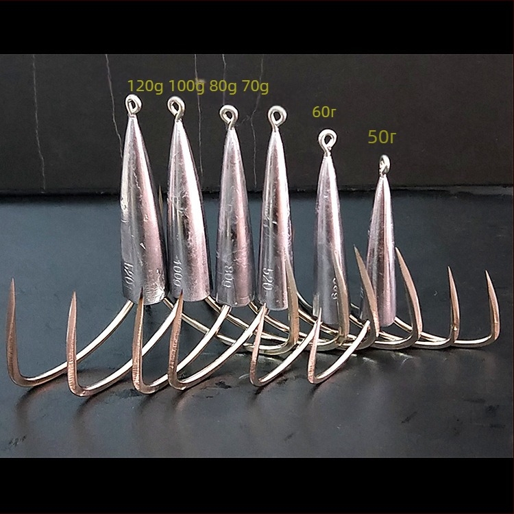 Кука за речно ловене с оловна тежест и шипове — Integrity Hook; произход Уху, Анхуи; опаковка 1000 бр; тип: anchor fish; място риболове: река