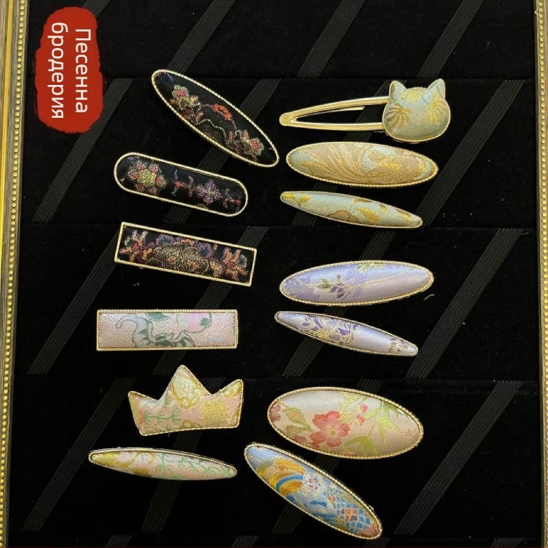 Щипка за коса Anban, от екологично чиста цинкова сплав, ръчна изработка, китайски стил, литературно ретро, аксесоар за коса