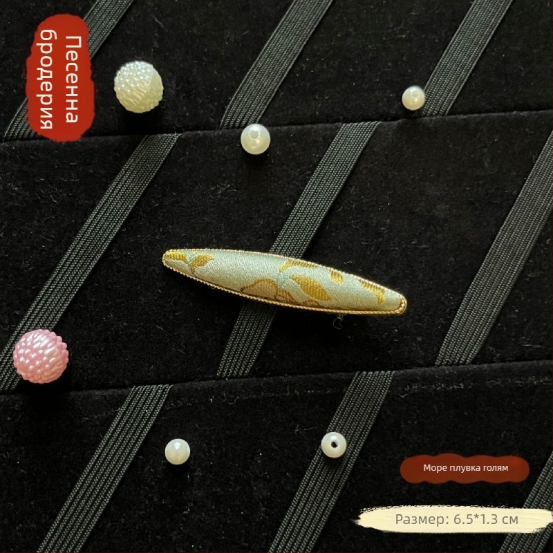 Щипка за коса Anban, от екологично чиста цинкова сплав, ръчна изработка, китайски стил, литературно ретро, аксесоар за коса