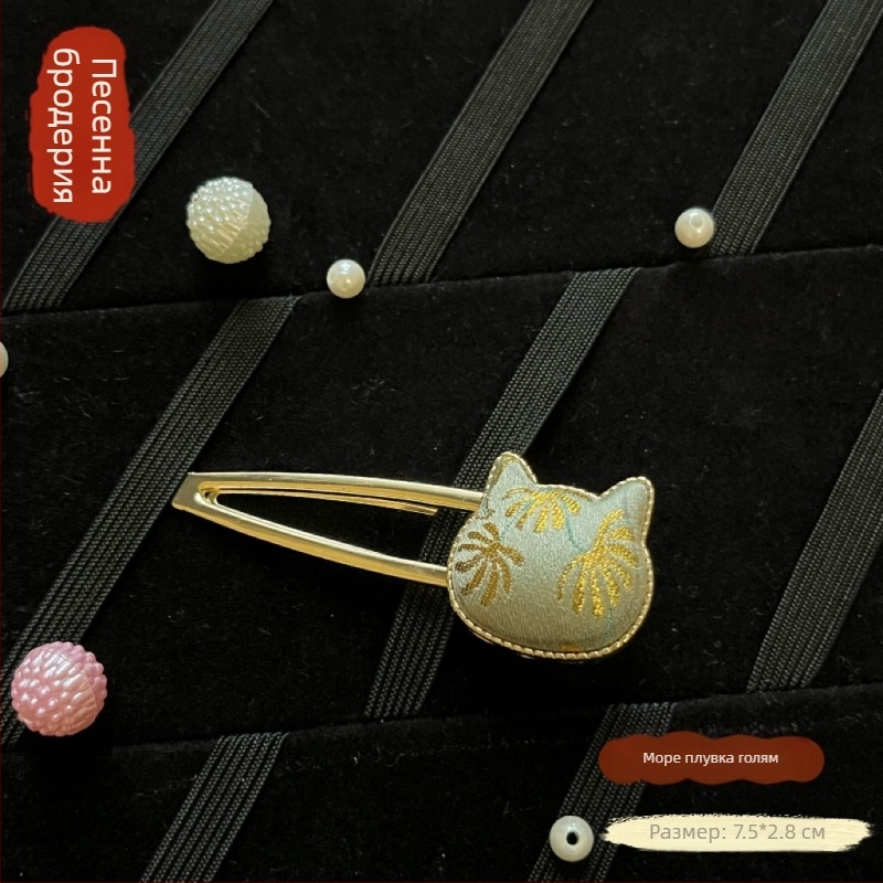 Щипка за коса Anban, от екологично чиста цинкова сплав, ръчна изработка, китайски стил, литературно ретро, аксесоар за коса