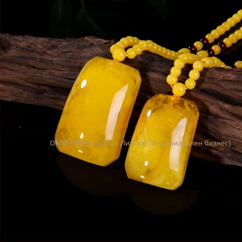 Унисекс етническа дълга пуловерна огърлица с капковидна висулка, мънистена верига, дължина 21–50 см