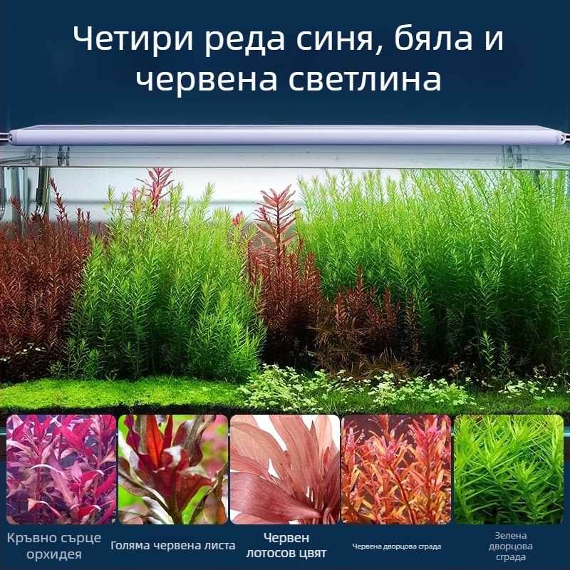LED осветление за аквариум Iris – 5730 LED мъниста, 6–26,5W, 0,27–0,74 кг, за растеж и осветяване на водните растения