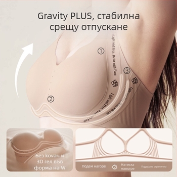 Сутиен за кърмене JOYNCLEON – Nylon/Polyamide, безжичен, невидим дизайн, безшевен