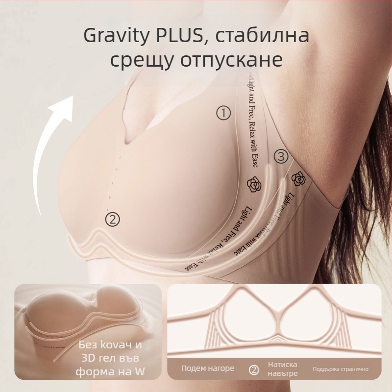 Сутиен за кърмене JOYNCLEON – Nylon/Polyamide, безжичен, невидим дизайн, безшевен