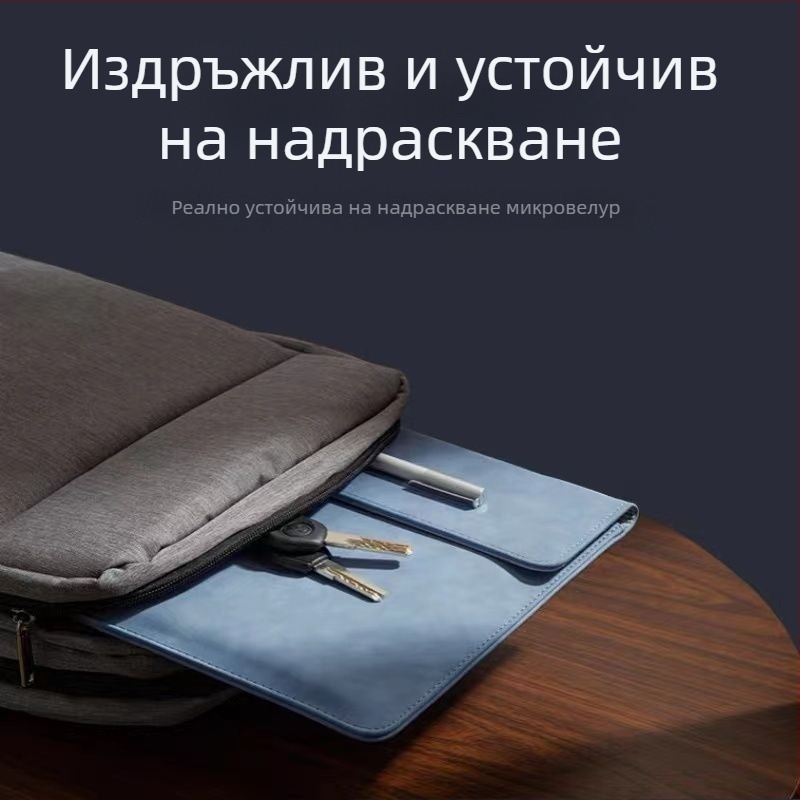 Калъф за лаптоп за Huawei MateBook 14s и лаптопи на Apple, PU материал, подплата от синтетична кожа, градски минималистичен стил, унисекс