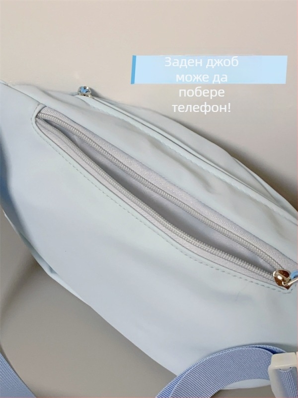 Dikaiero спортна талия чанта за кръст, нейлон, водоустойчива, модел с букви, подплата полиестер, за спортове на открито, зима 2024