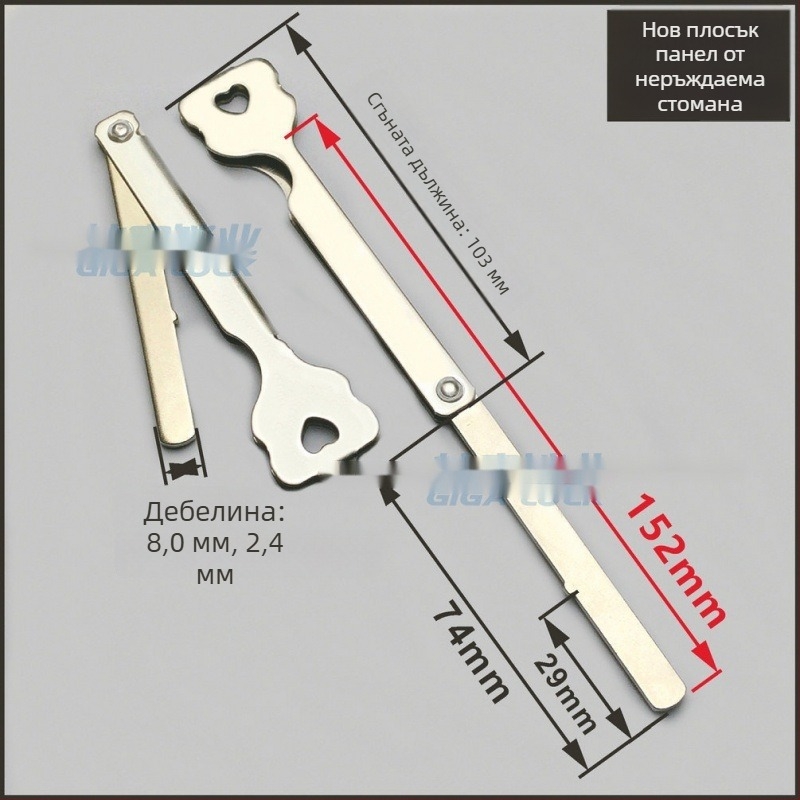 Сгъваем ключ за отпечатък на пръста ембрион – Ai Yi модел, материал: Друг; обхват: Друг; стил: Друг