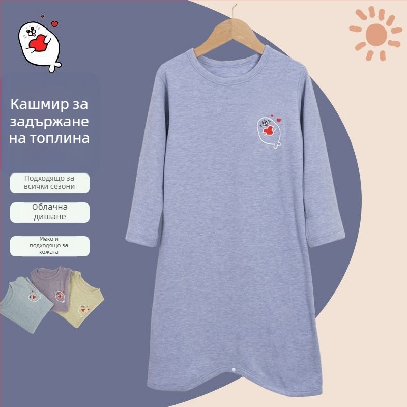 Детски зимен домашен халат за спане – Corduroy, смес от козина на заек, дебел, безопасност Class A, подходящ за новородени, зима