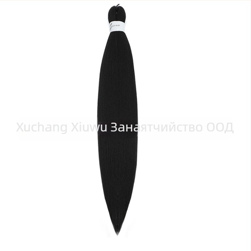 Екзотична EZ ръчно тъкана перука с дълги прави коси от домашна коприна