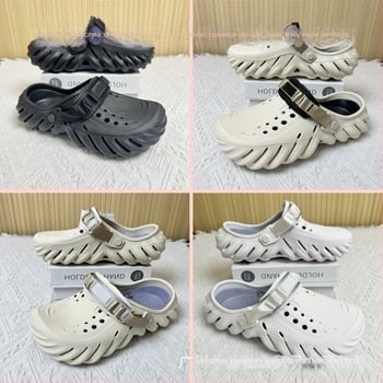 Мъжки сандали — EVA горна част и подметка, износоустойчиви, за четири сезона, ежедневни обувки за открито, технология на подметката: вискоза