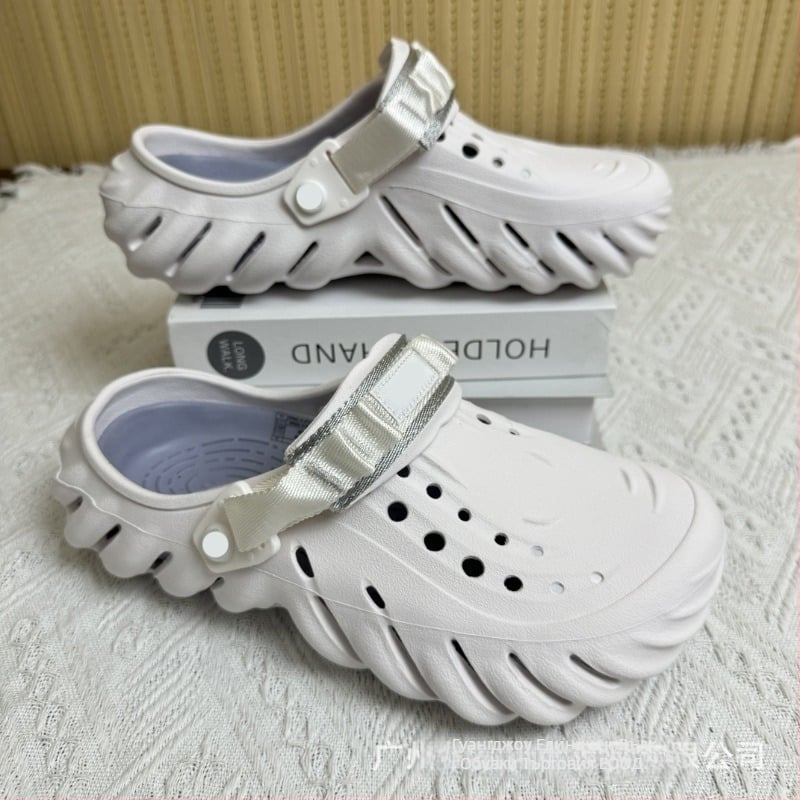 Мъжки сандали — EVA горна част и подметка, износоустойчиви, за четири сезона, ежедневни обувки за открито, технология на подметката: вискоза