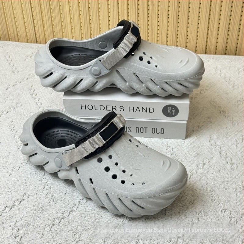 Мъжки сандали — EVA горна част и подметка, износоустойчиви, за четири сезона, ежедневни обувки за открито, технология на подметката: вискоза