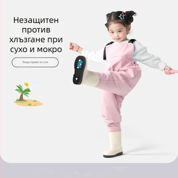 Детски ултралек еднокомпонентен водоустойчив и ветроустойчив костюм за плуване и водни занимания, унисекс, подходящ за всички сезони, за плуване, ходене по вода и риболов