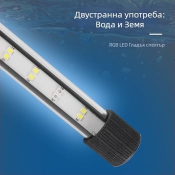 Подводна LED светлина за аквариум с променящи се режими — пластмасов корпус, мощност 3–17 W, тегло 0.65–1.5, марка Jialu